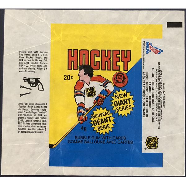 1980-81 O-PEE-CHEE NHL HOCKEY WRAPPER