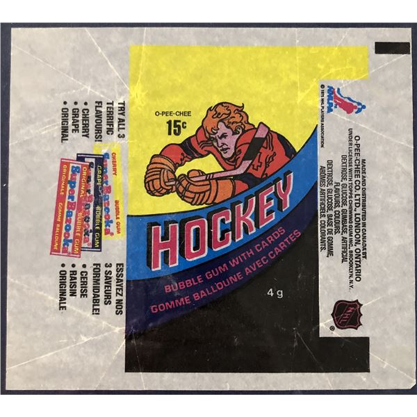 1978-79 O-PEE-CHEE NHL HOCKEY WRAPPER