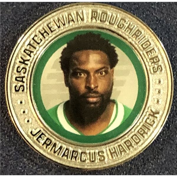 2026 SASKATCHEWAN ROUGHRIDERS GREY CUP MEDALLION - JERMARCUS HARDRICK