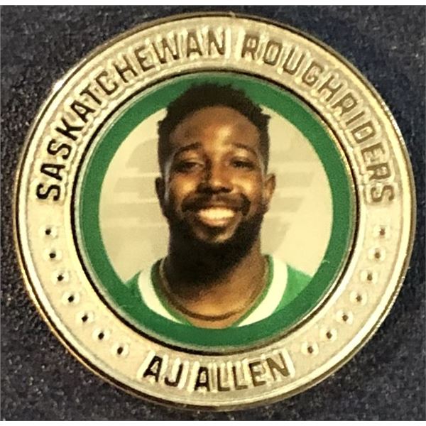 2026 SASKATCHEWAN ROUGHRIDERS GREY CUP MEDALLION - A.J. ALLEN