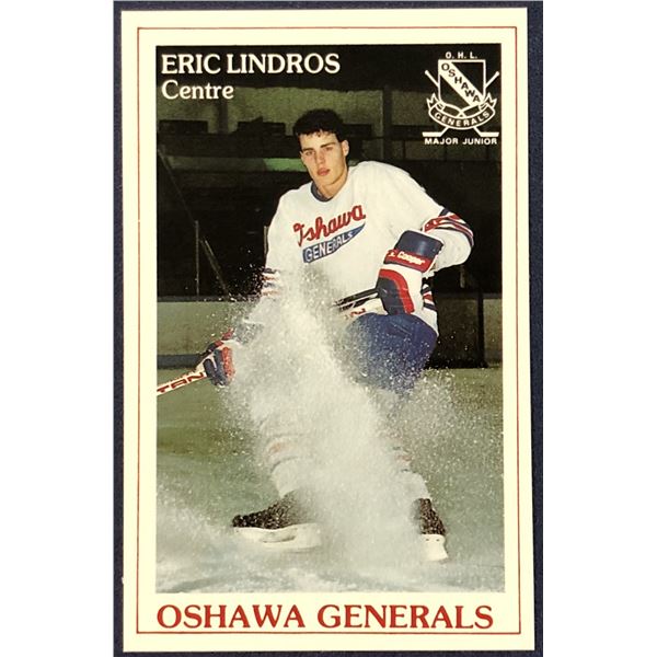 1989-90 OSHAWA GENERALS POLICE - ERIC LINDROS (HOF)