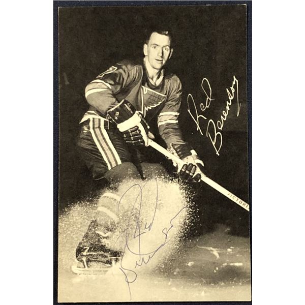 1968-69 ST LOUIS BLUES POST CARDS - RED BERENSON (HOF) - SIGNED