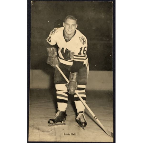 1965-66 J.D. McCARTHY NHL POST CARD - BOBBY HULL (HOF)