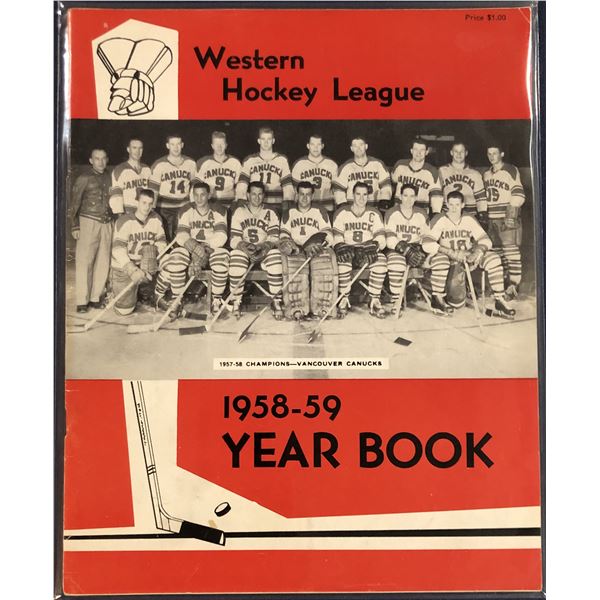 1958-59 WESTERN HOCKEY LEAGUE YEARBOOK