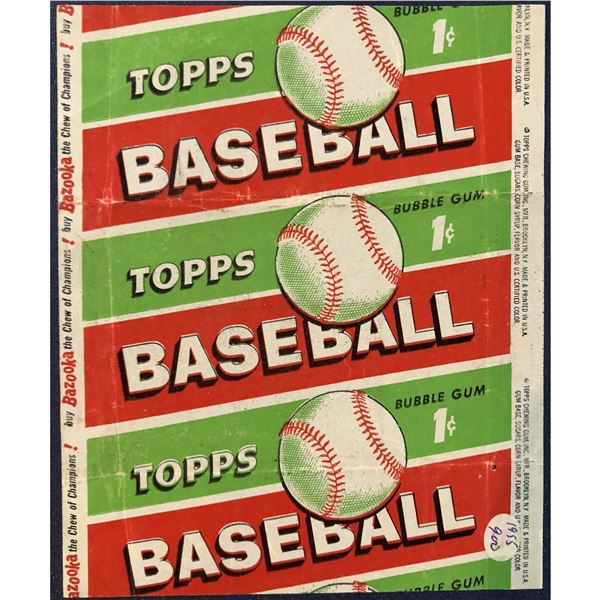 1955 TOPPS BASEBALL WRAPPER