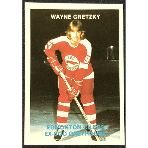 1987-88 OHL SOO GREYHOUNDS POLICE CARD - WAYNE GRETZKY (HOF)