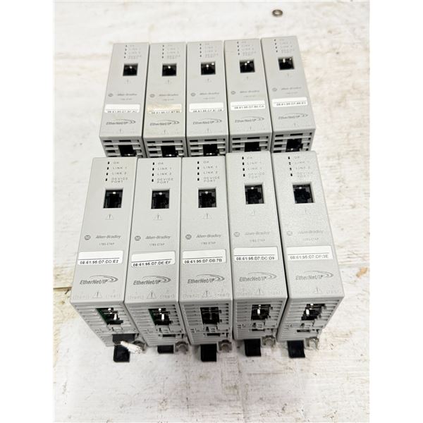 Lot of (10) Allen-Bradley #1783-ETAP Modules