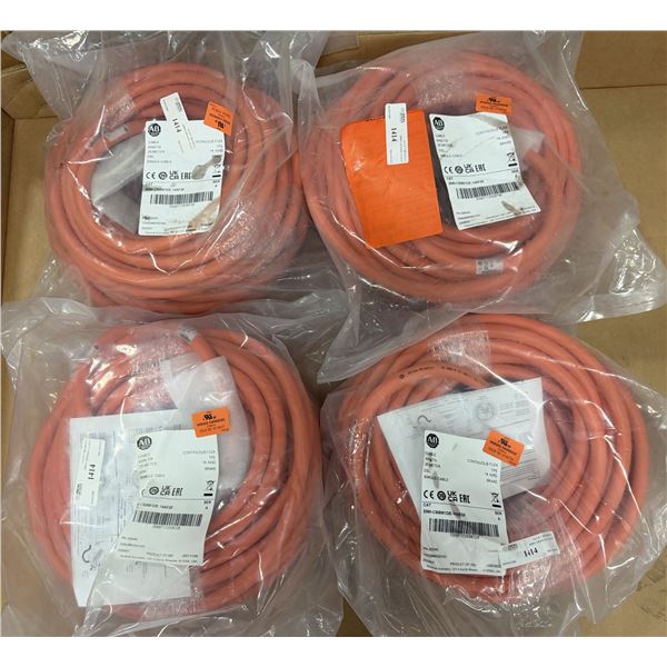 (4) Allen Bradley #2090-CSBM1DE-14AF25 Single Cable 25 Meter