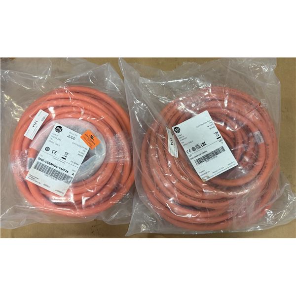 (2) Allen Bradley #2090-CSBM1DE-14AF25 Single Cable 25 Meter