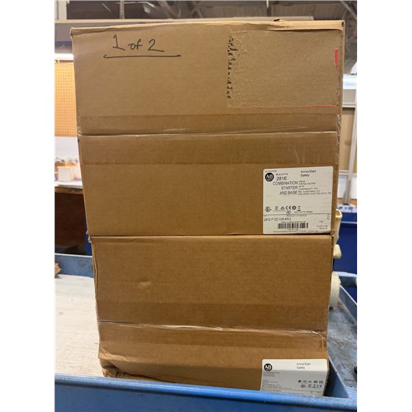 (2) Allen Bradley #281E-F12Z-10B-RRG ArmorStart Control Module Starter/Base