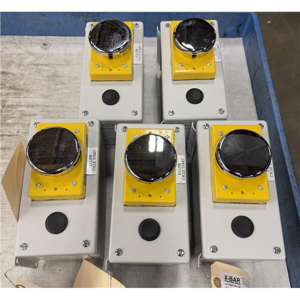 (5) Allen Bradley #800P-F2CAV / X-Bar Remote Cycle Starts