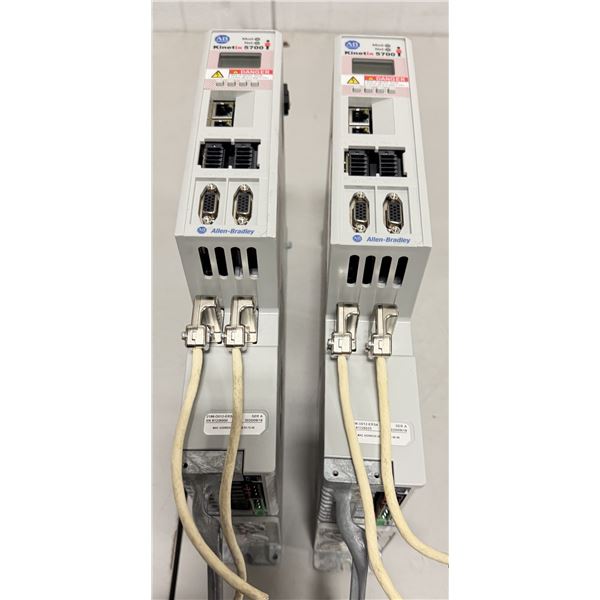 (2) Allen Bradley #2198-D012-ERS4 Kinetix 5700 Dual Axis Inverters