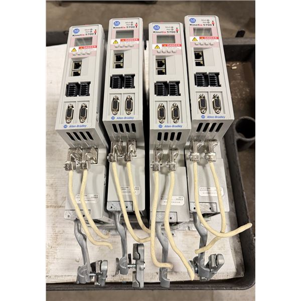 (4) Allen Bradley #2198-D012-ERS4 Kinetix 5700 Dual Axis Inverters