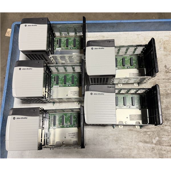 (5) Allen Bradley #1756-A4 Chassis w/#1756-PB72 Power Supplies