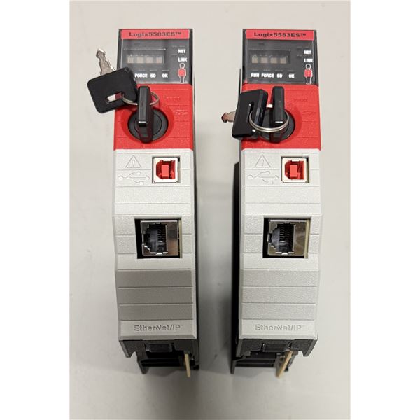(2) Allen Bradley #1756-L83ES Guard Logix 5580 Controllers