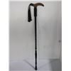 Image 1 : WHITE MOUNTAIN ANTISHOCK HIKING CANE (BLACK)