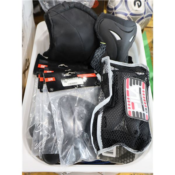 LOT OF ASSORTED PROTECTIVE GEAR