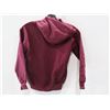 Image 2 : BIN OF BURGANDY HOODIES (ASSORTED SIZES)