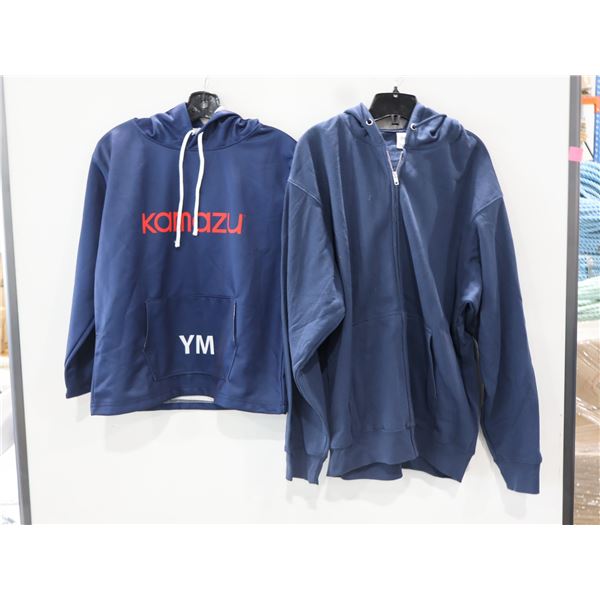 BIN OS ASSORTED BLUE HOODIES