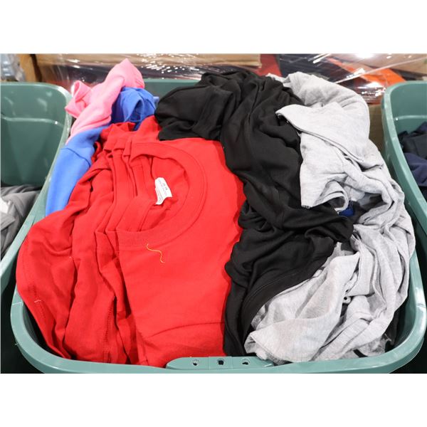 BIN OF ASSORTED T-SHIRTS