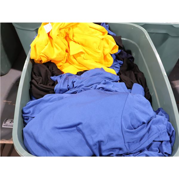BIN OF ASSORTED T-SHIRTS