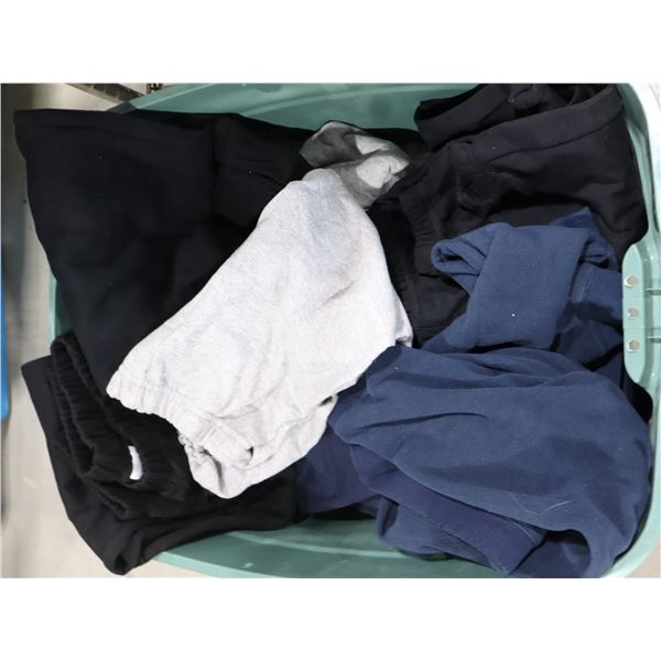 BIN OF ASSORTED SWEAT PANTS