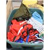 Image 1 : BIN OF PRINTED LOCAL TEAM JERSEYS AND SHORTS (ASSORTED)