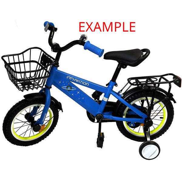 AKTION #AK502BKBL-16 BLUE 16" WHEEL KIDS BIKE