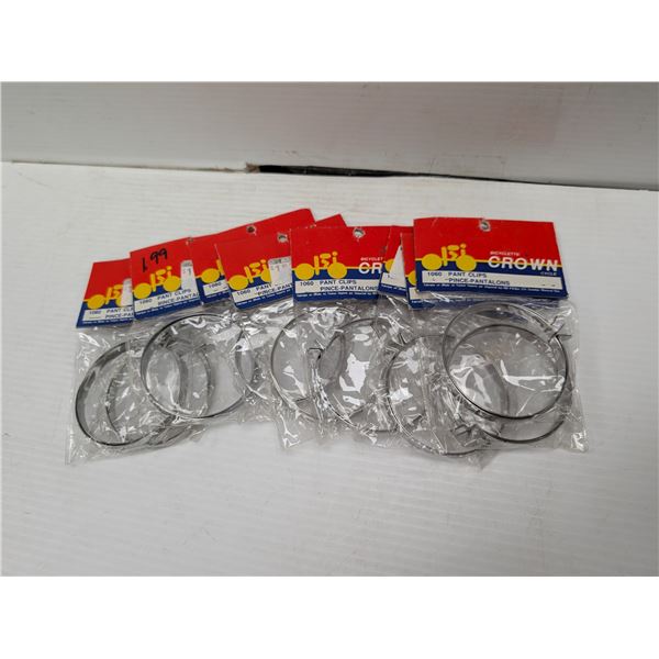 LOT OF 9 pkgs OF PANT CLIPS #PC1060