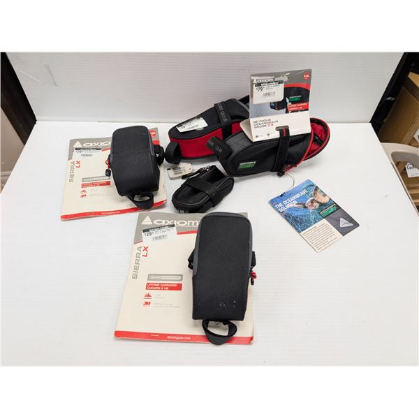 LOT OF 4 ASSORTED BIKE POUCHES