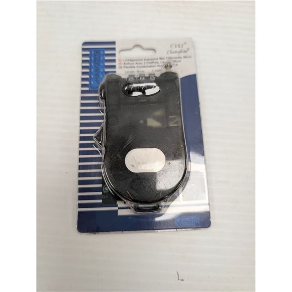 CHANGHAO CABLE COMBINATION LOCK 90cm -BLACK