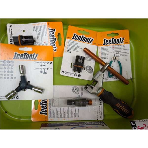 LOT OF 7 ASSORTED ICETOOLZ BIKE TOOLS