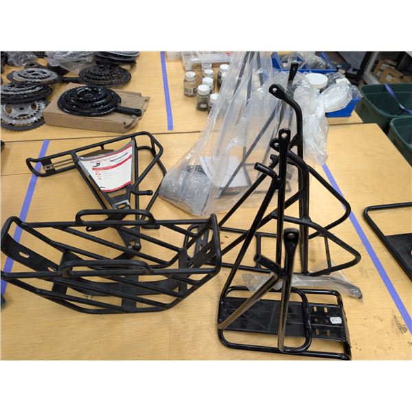 LOT OF 5 ASSORTED BIKE CARGO RACKS