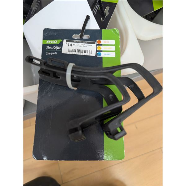 EVO DOUBLE TOE CLIPS WITH STRAPS  #450104-01