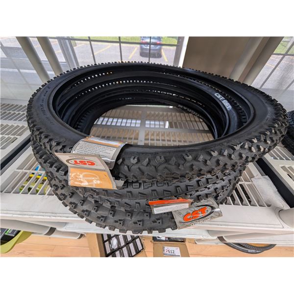 LOT OF 5 ASSORTED CST BIKE TIRES