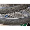 Image 2 : LOT OF 2 BIKE WHEELS WITH TIRES
