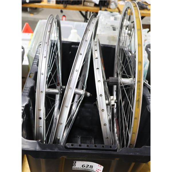 LOT OF 4 ASSORTED BIKE WHEELS