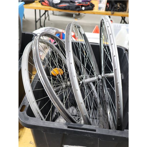 LOT OF 4 ASSORTED BIKE WHEELS