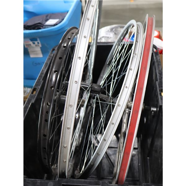 LOT OF 4 ASSORTED BIKE WHEELS