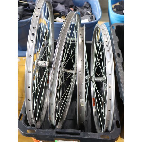 LOT OF 4 ASSORTED BIKE WHEELS