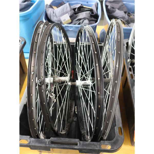 LOT OF 4 ASSORTED BIKE WHEELS