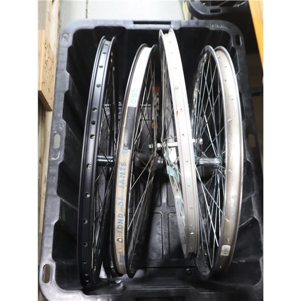 LOT OF 4 ASSORTED BIKE WHEELS