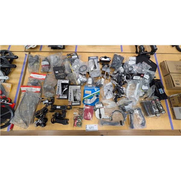LOT OF ASSORTED BIKE PARTS
