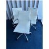 Image 1 : 3pc - Rolling White Adjustable Office Chairs