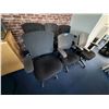 Image 2 : 6pc - Rolling Black Adjustable Office Chairs