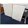 Image 2 : 4pc - Quartet Double Sided Rolling White Board w/ 3 Misc. Wall Mounted White Boards