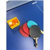 Image 3 : Kettler Rolling Ping Pong Table w/ Balls & Racquets - Made in Germany