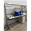 Image 5 : ARLINK Workbench w/ Overhead Light & Shelf w/ 3 Drawer Cabinet - 72x32x72"