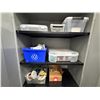 Image 1 : Contents of Cabinet - Electrical Wiring Spools, Etc.