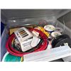 Image 5 : Contents of Cabinet - Electrical Wiring Spools, Etc.